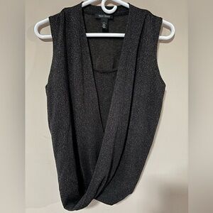 White House Black Market Draped Holiday Shirt